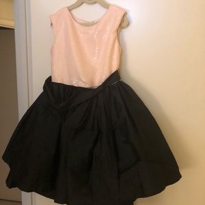 Girls Fit and Flare Sequined Party Dress